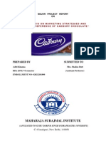 Maharaja Surajmal Institute: "An Analysis On Marketing Strategies and Consumer Preference of Cadbury Chocolate "