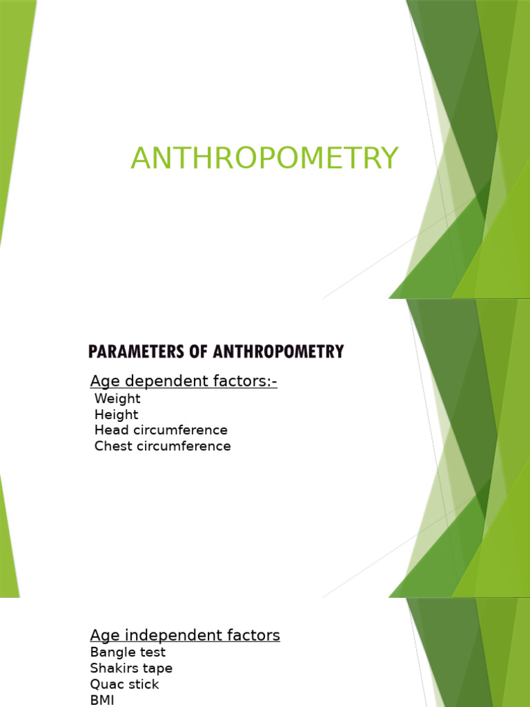 Child Growth and Anthropometric Measurements | PDF | Standard Deviation ...