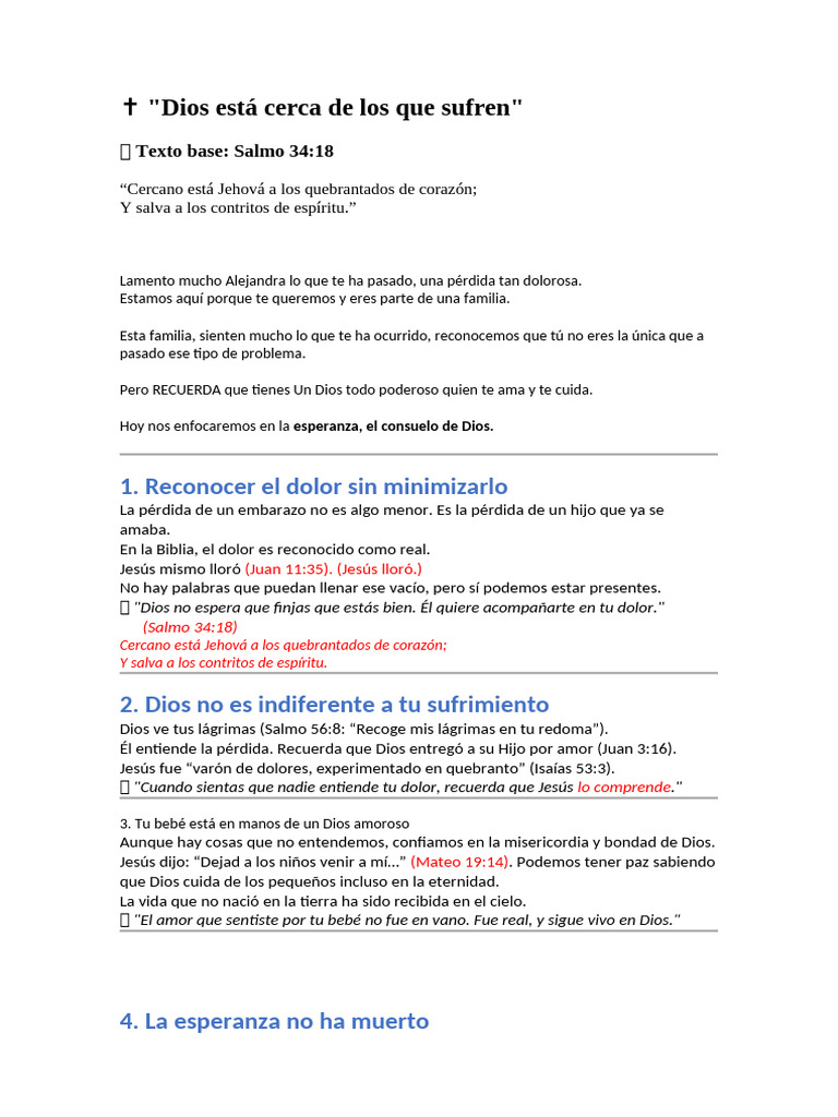 Dios Está Cerca de Los Que Sufren | PDF | Dios | Amor