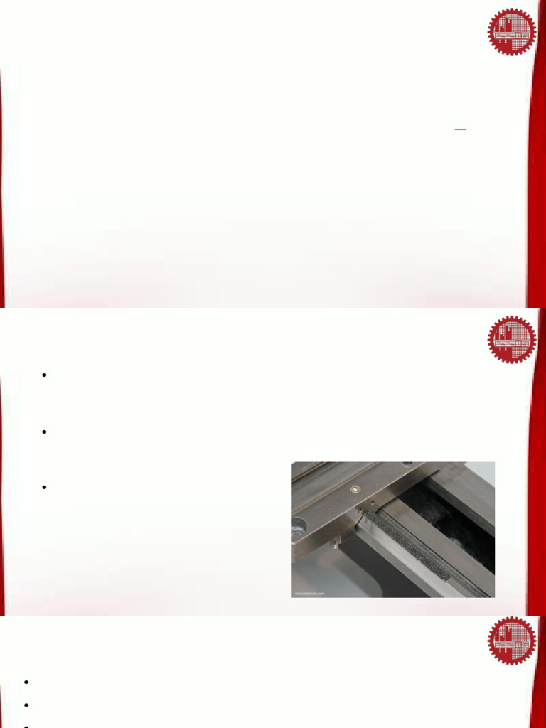 Types and Design of Machine Tool Slideways | PDF | Friction | Bearing ...