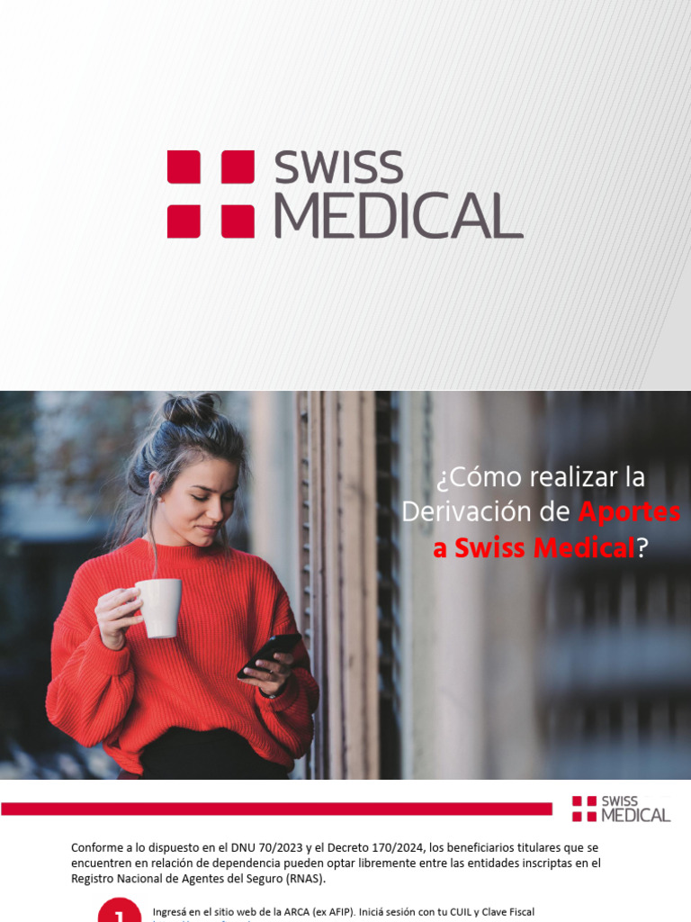 Guía para Derivar Aportes a Swiss Medical | PDF
