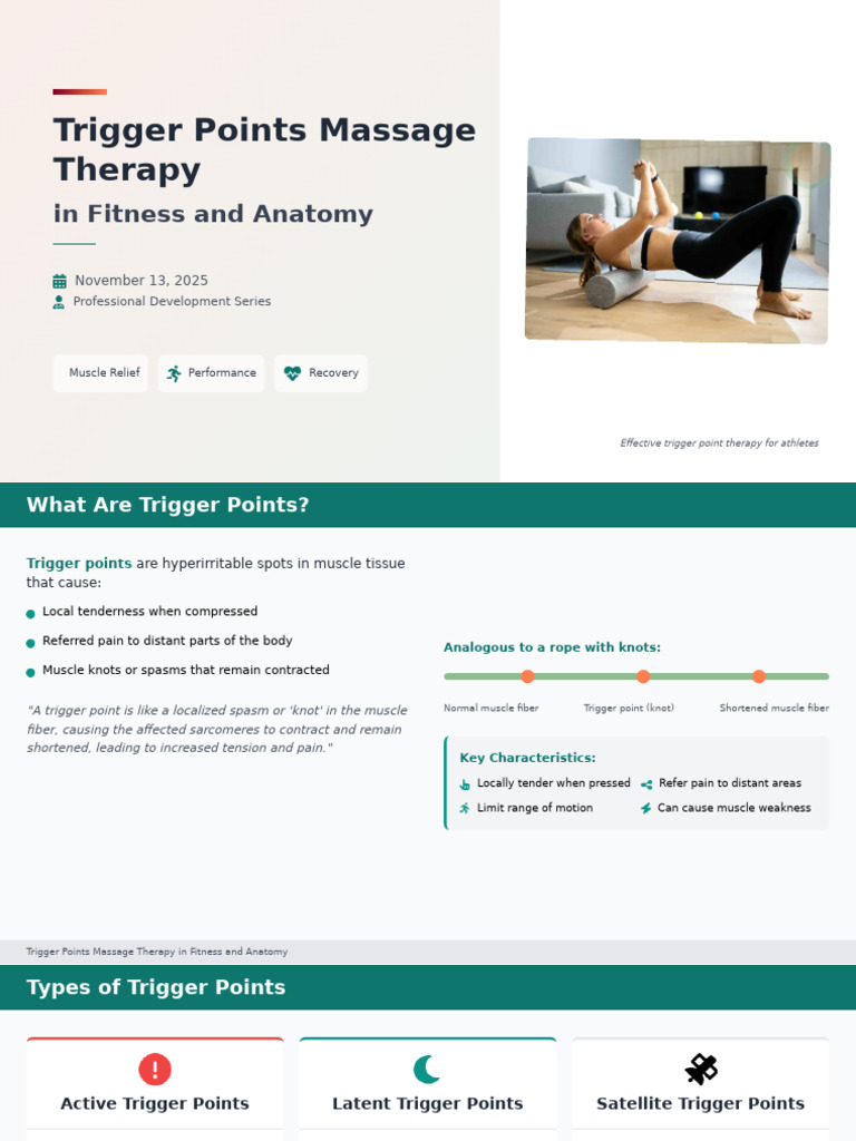 Trigger Points Massage Therapy Guide | PDF | Myofascial Trigger Point ...