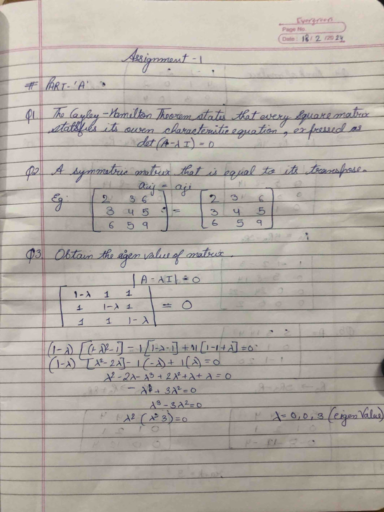 Maths Assignment1 | PDF
