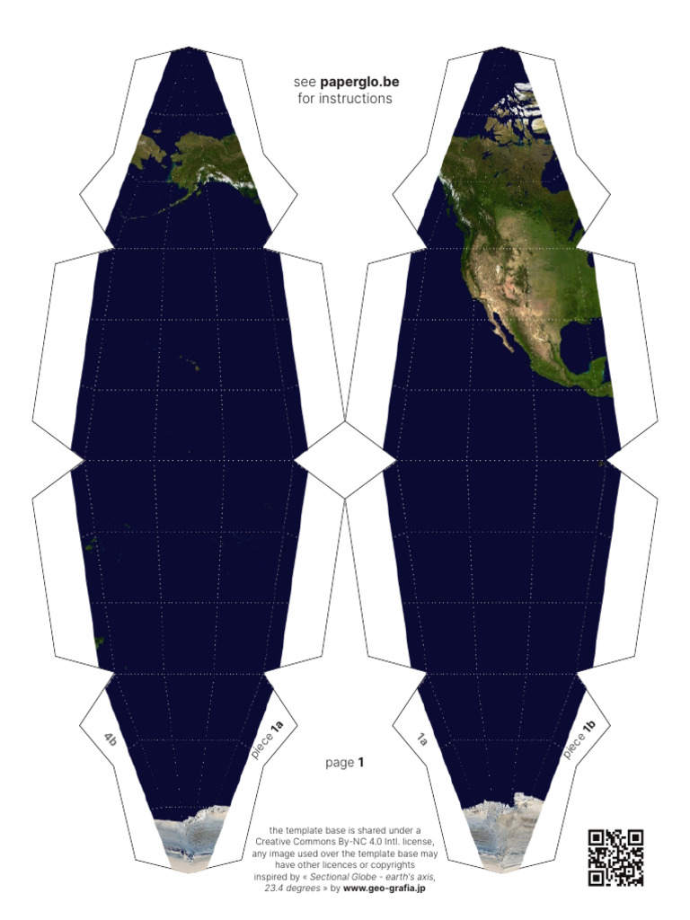 Sectional Globe Template Instructions | PDF | Creative Commons | License