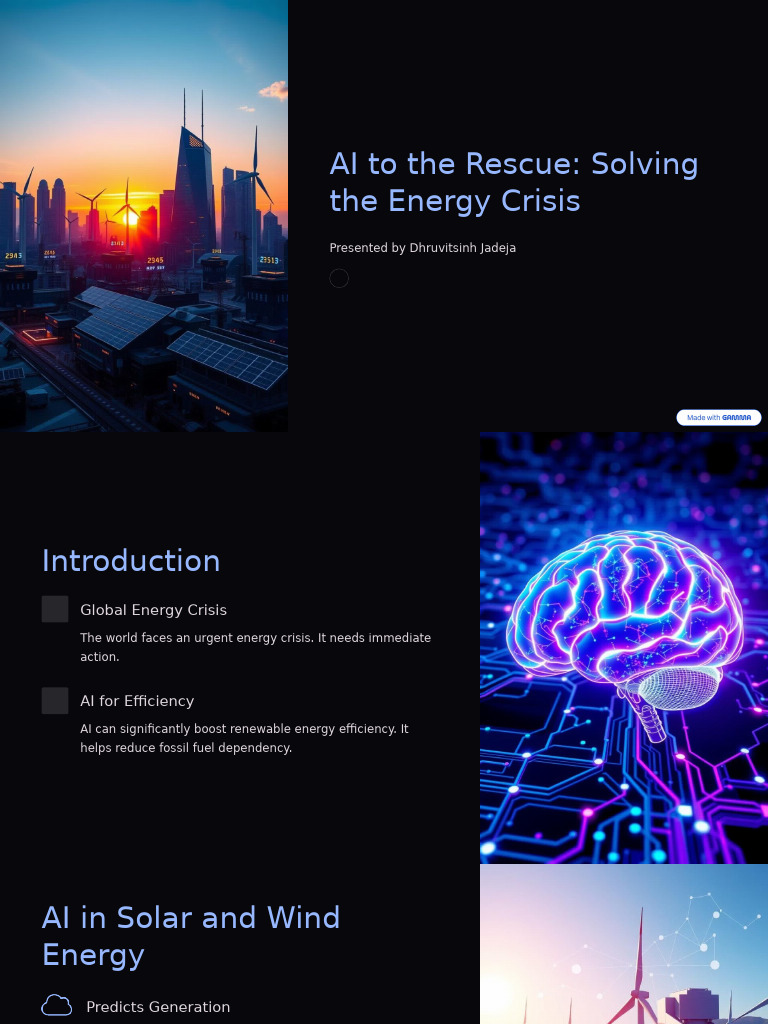 AI To The Rescue Solving The Energy Crisis | PDF | Artificial ...