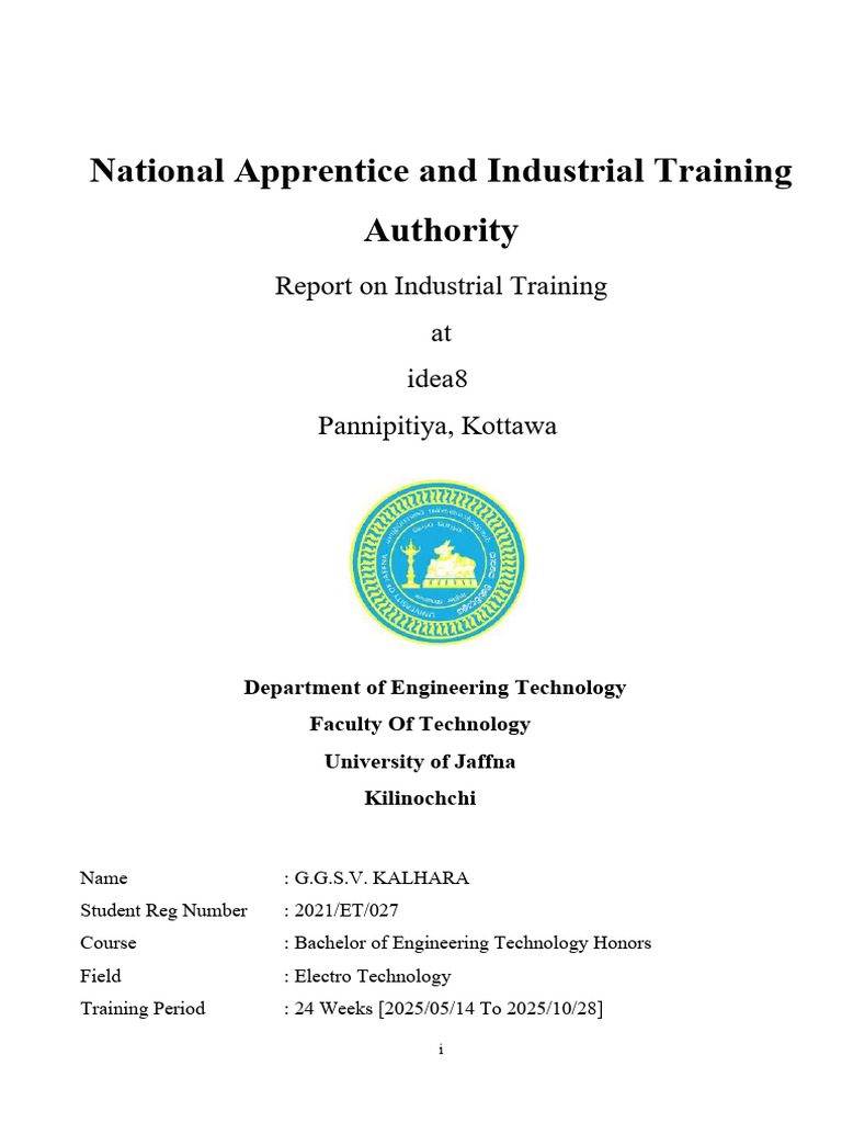 Industrial Training Report: Idea8 Experience | PDF | Computer Science ...