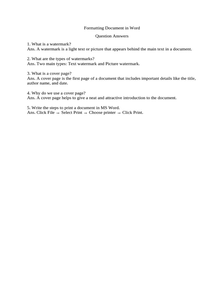 Formatting Tips for Word Documents | PDF