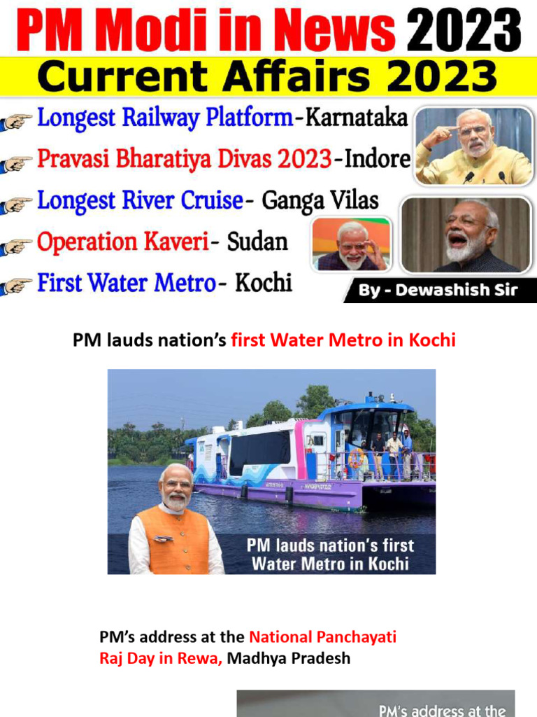 PM Modi in News 2023 | PDF | Narendra Modi | Government Of India