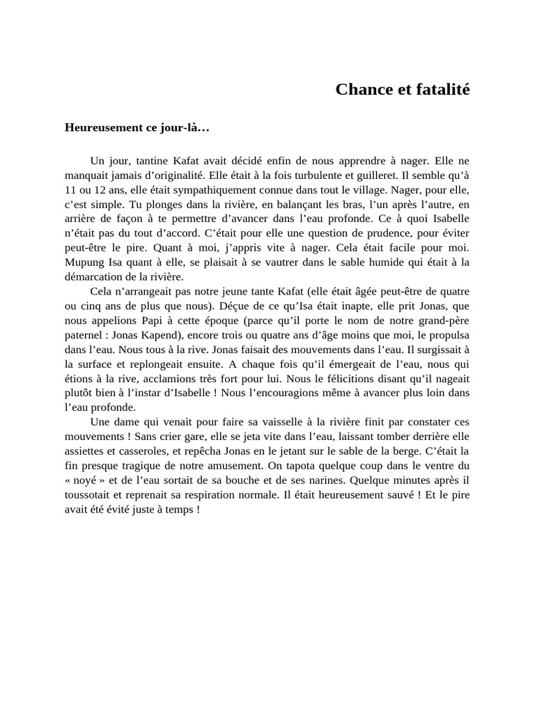 Aventures de Kafat et Bashimpundu à Chibambo | PDF