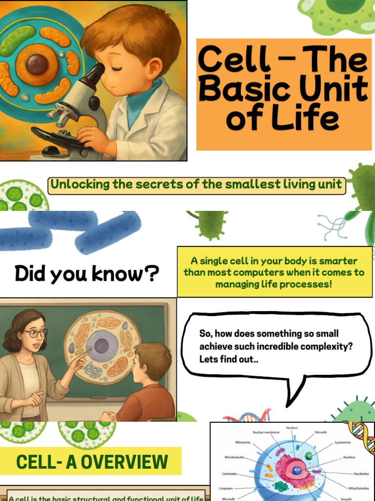 Cell - The Basic Unit of Life | PDF | Cell (Biology) | Organelle