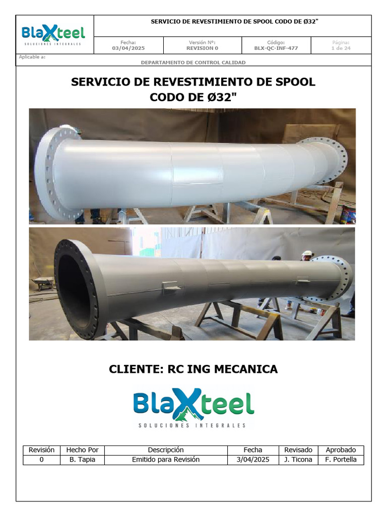 Revestimiento Codo Ø32