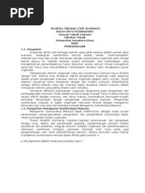Analisis Jabatan