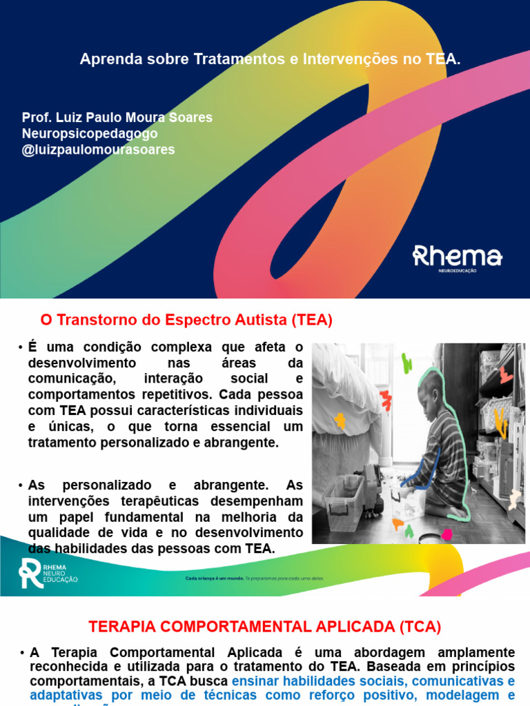 Tratamentos Eficazes para TEA | PDF | Autismo | Comunicação