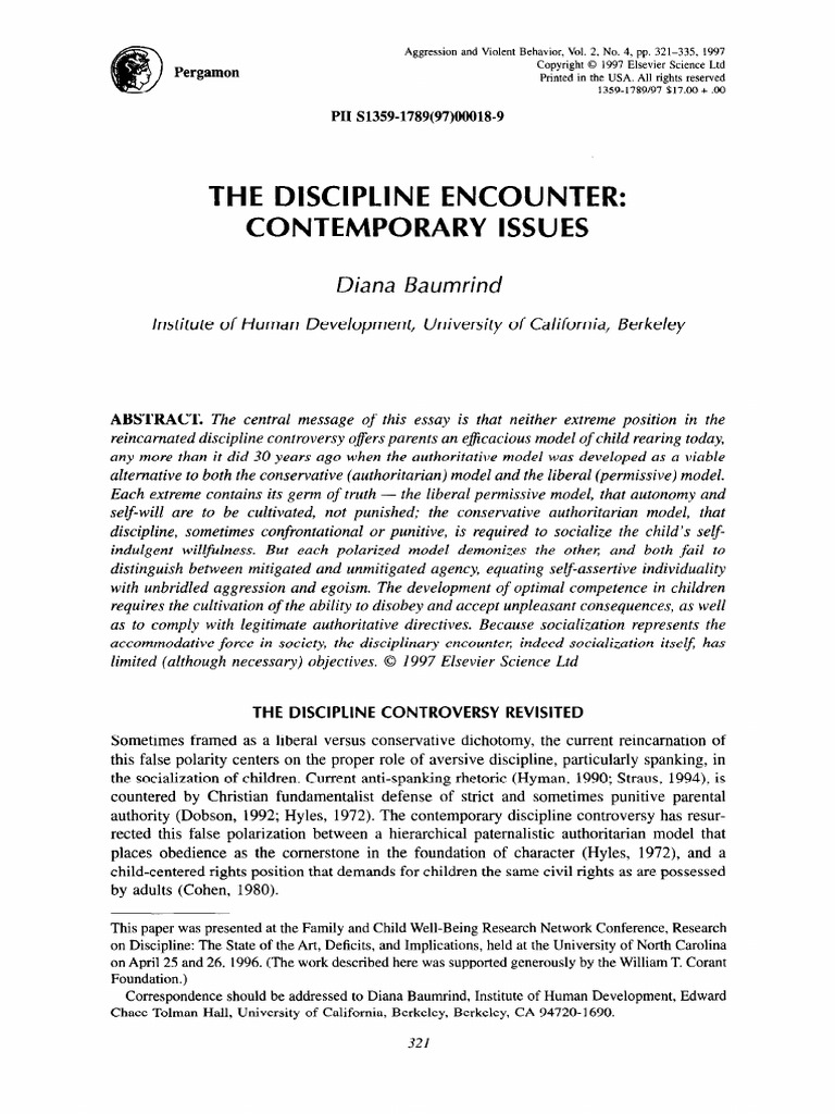 Discipline Controversy in Child Rearing | PDF | Parenting | Corporal ...