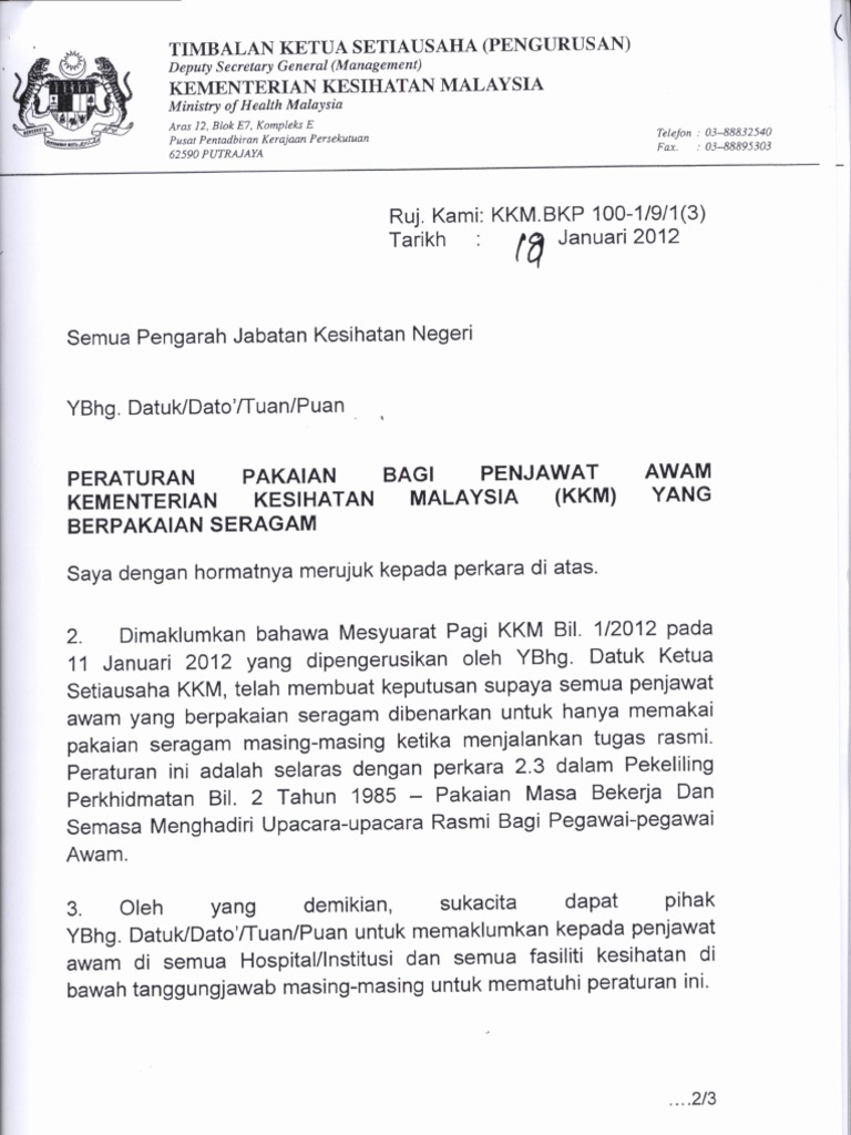 Peraturan Pakaian Seragam  PDF