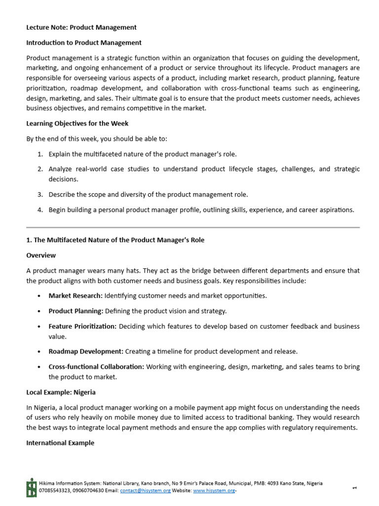Product Management Overview and Case Studies | PDF | I Phone | Marketing