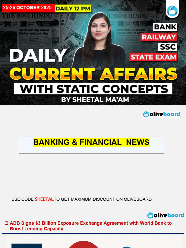 25-26th October 2025 Daily Current Affairs Session | PDF | Asian ...
