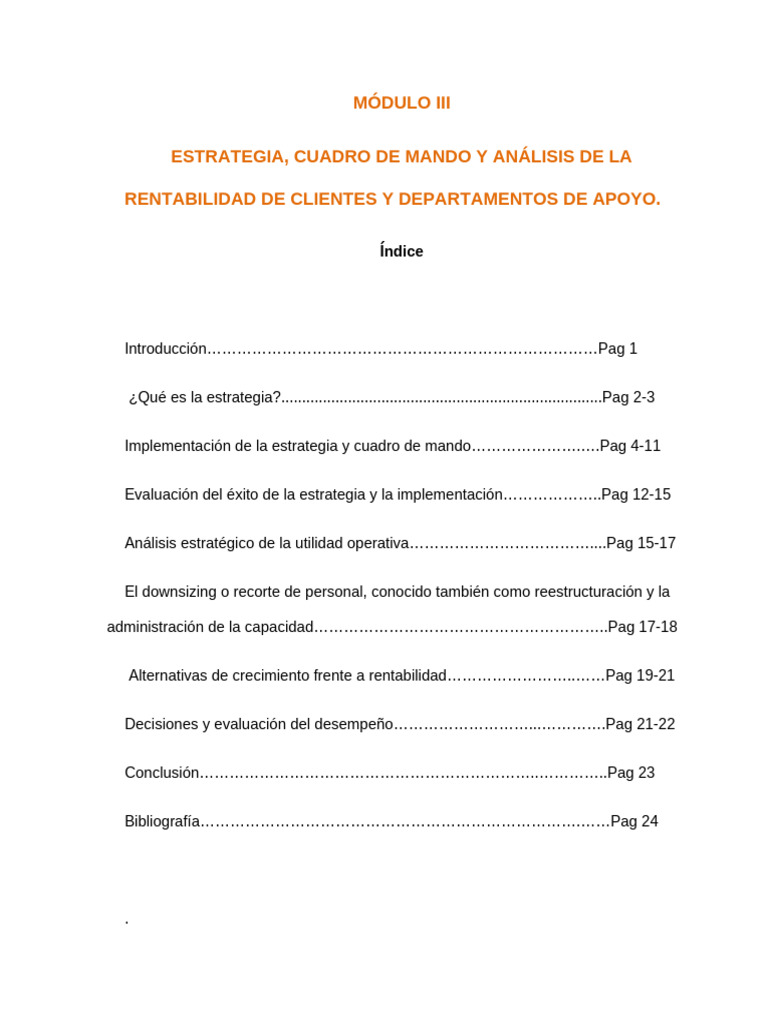 Estrategia y Análisis de Rentabilidad Empresarial | PDF | Business ...