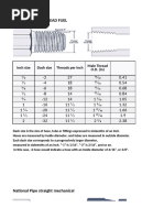 Dash Size Equivalents Reference Chart | PDF | Mechanical Engineering