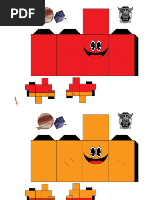 Set Of Pac Man Characters Paper Toy Free Printable 768x768