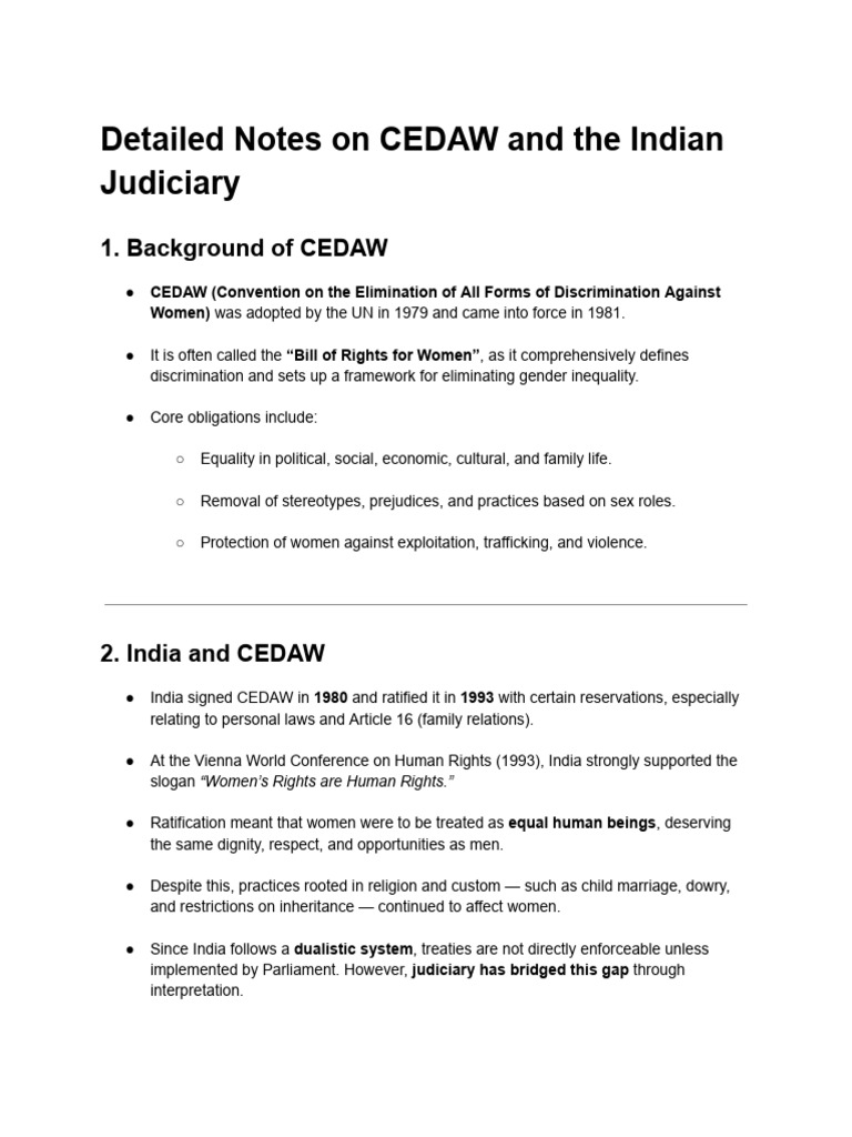Cedaw Judiciary Chatgpt | PDF | Convention On The Elimination Of All ...