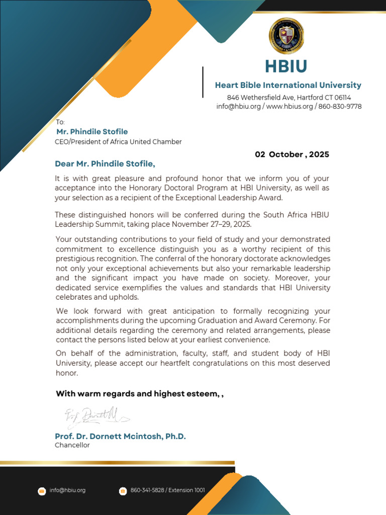 Honorary Letter 1 | PDF