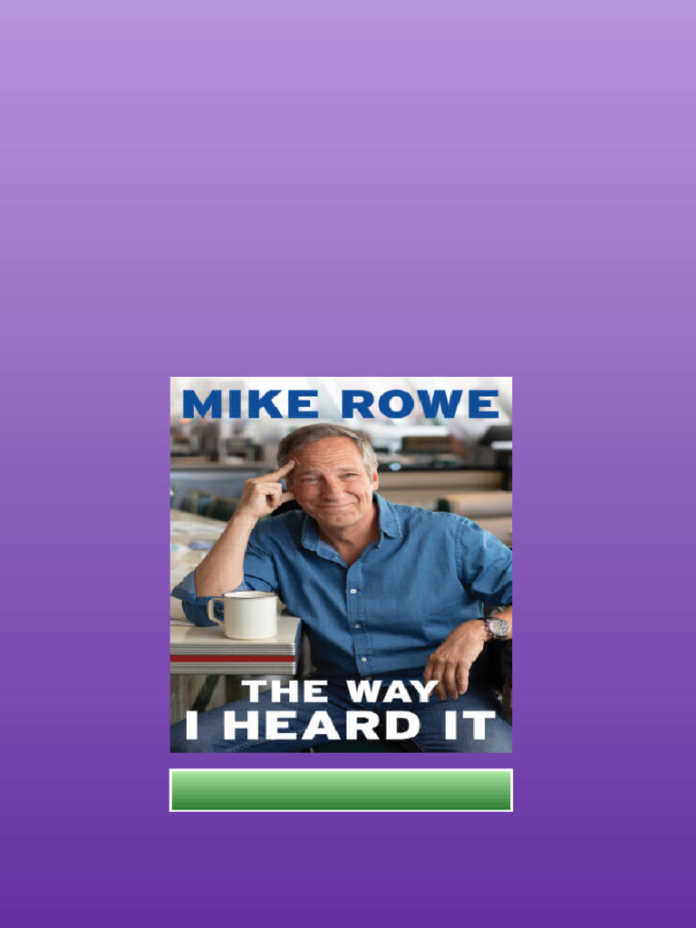 The Way I Heard It First Gallery Books Hardcover Edition Hall digital ...
