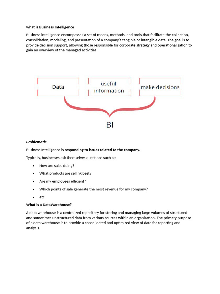 Understanding Business Intelligence Basics | PDF | Business ...