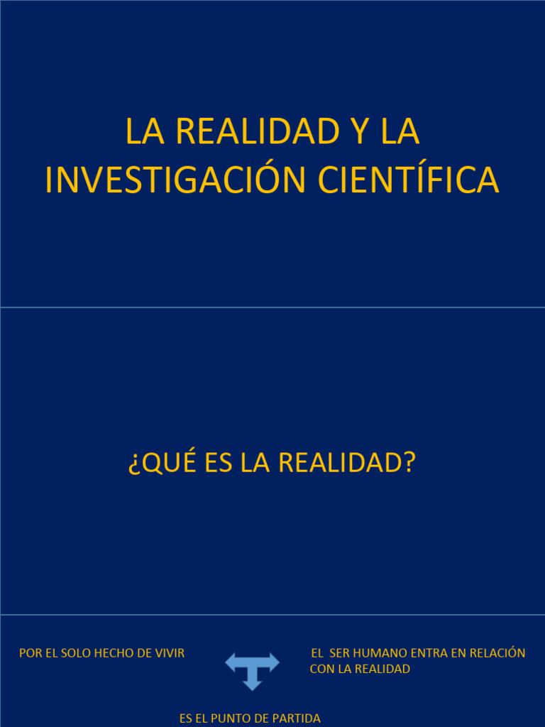 La Realidad: Objetiva y Subjetiva | PDF | Realidad | Conocimiento