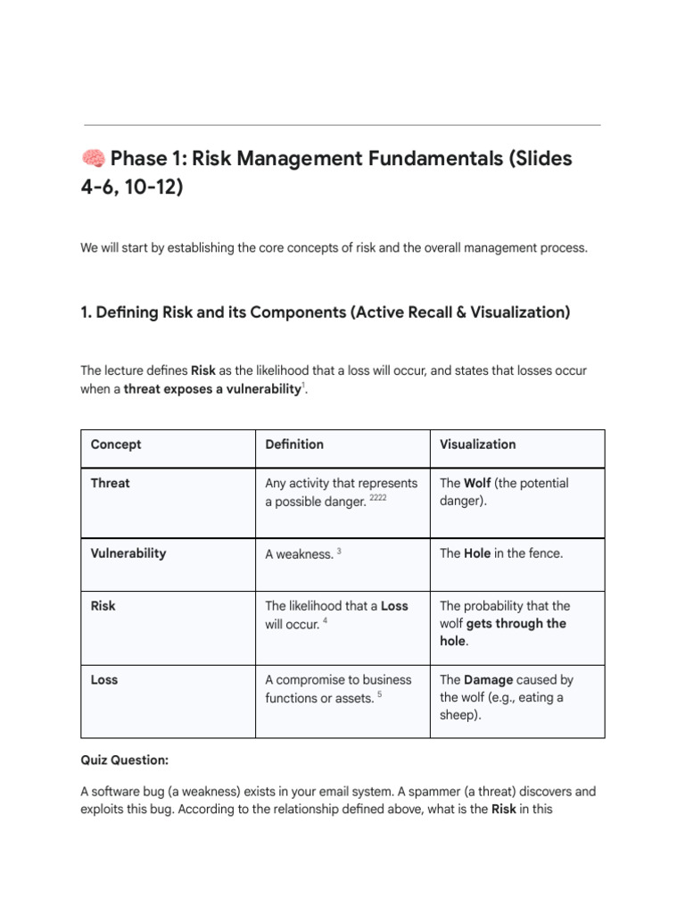 Lec3-Security... | PDF | Risk | Risk Management