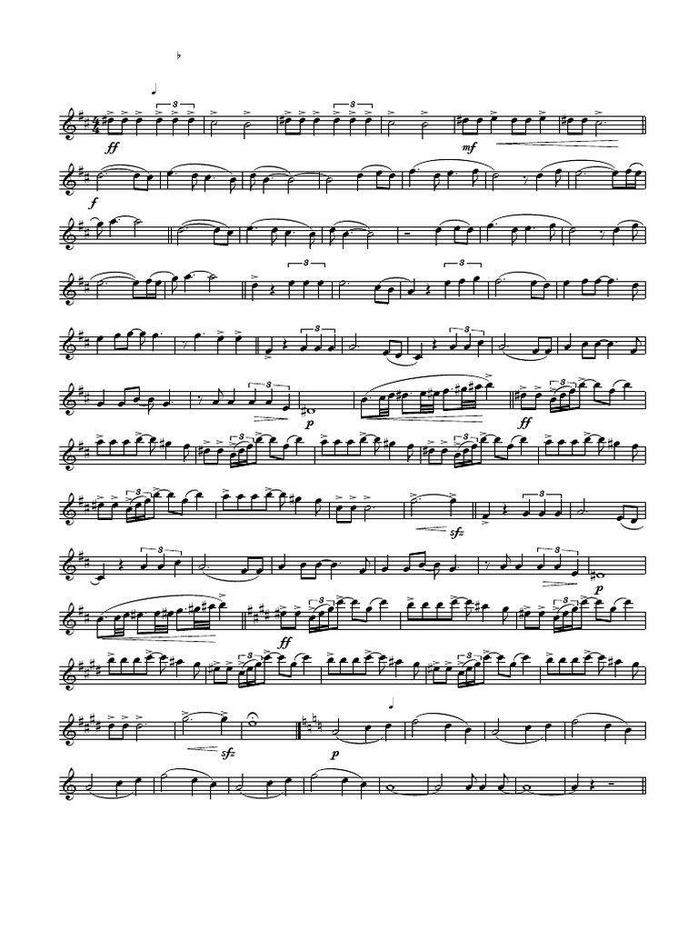 Tenor Saxophone Sheet Music Arrangements | PDF | European Musical ...