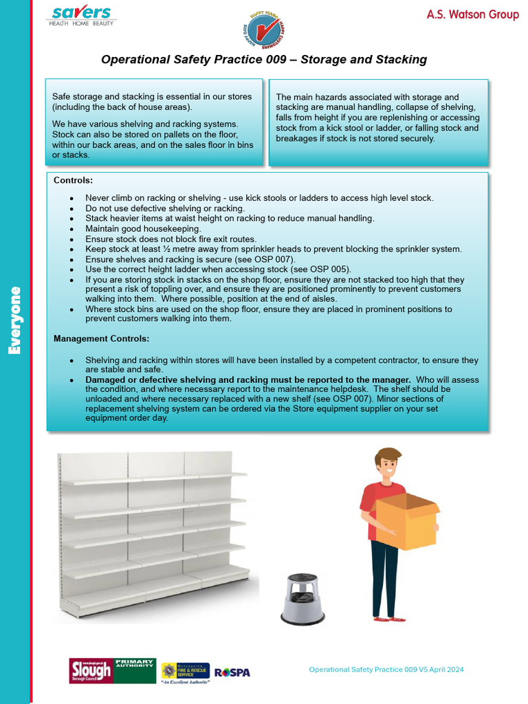 Safe Storage and Stacking Guidelines | PDF | Warehouse