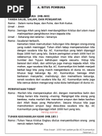 Teks Misa Arwah