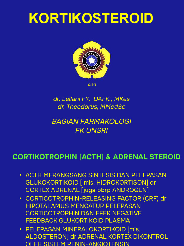 Pemahaman Kortikosteroid dan Efeknya | PDF
