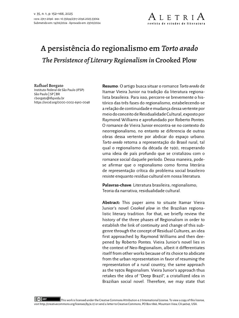 Regionalismo Literário em Torto Arado | PDF | Romantismo | Narrativa