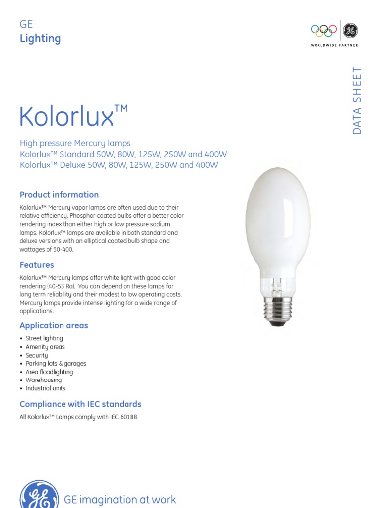 Kolorlux Data Sheet Tcm181-12744 | PDF | Light | Architectural Elements