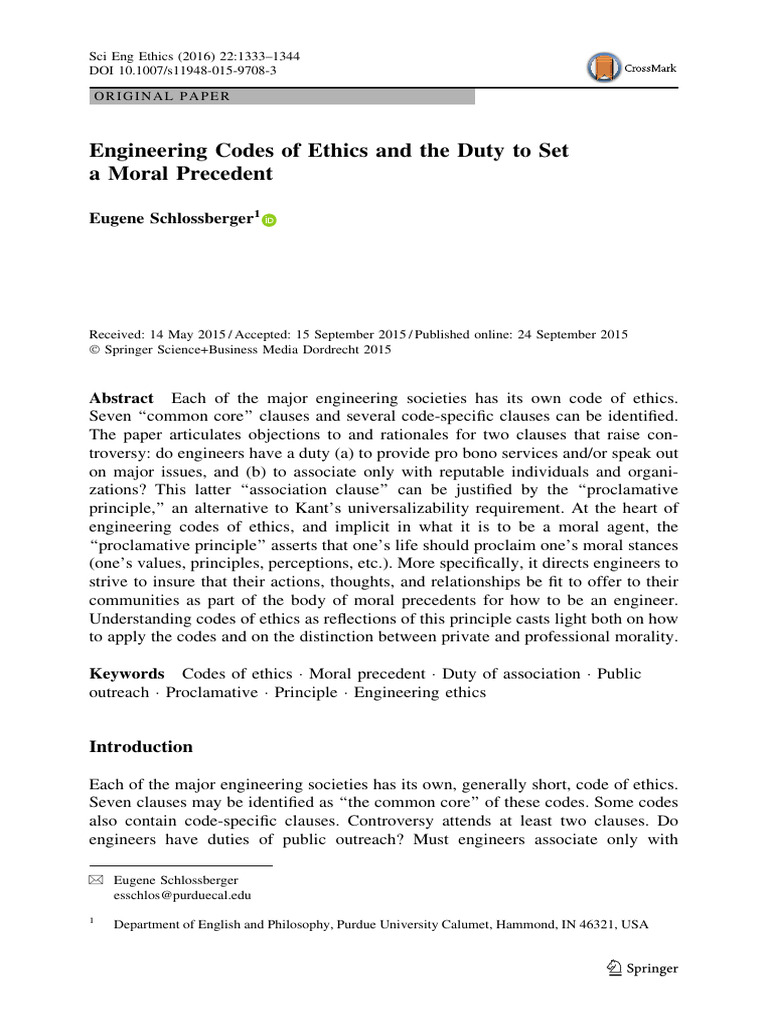 Engineering Ethics: Duty and Morality | PDF | Intention | Friendship