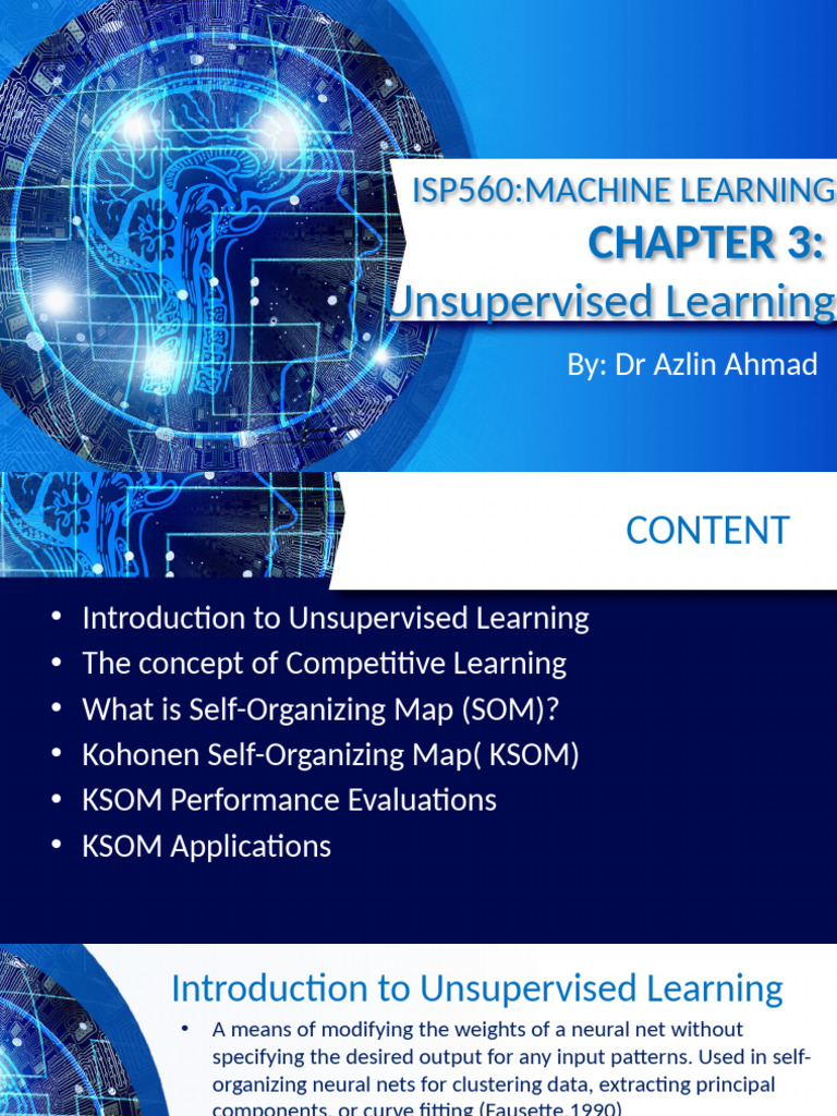 Unsupervised Learning and SOM Overview | PDF | Applied Mathematics ...