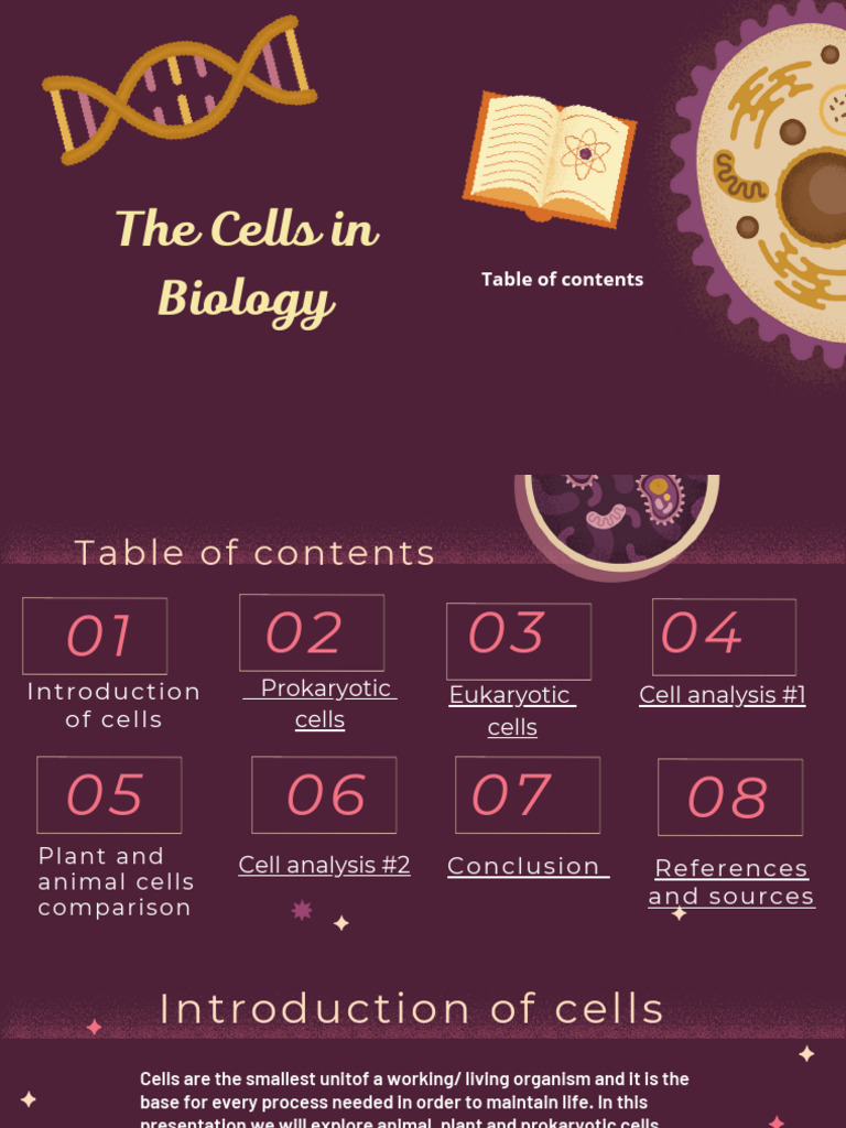 Cells Presentation PDF | PDF | Cell (Biology) | Cytoplasm