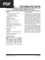 TC7106/A/TC7107/A: 3-1/2 Digit Analog-to-Digital Converters