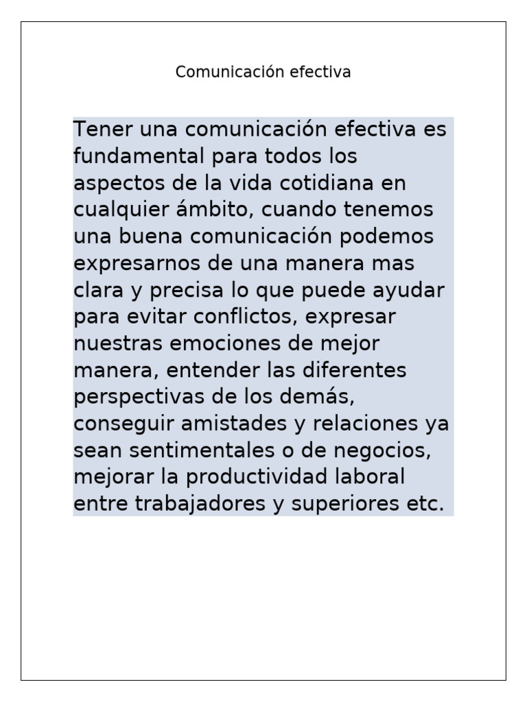 Claves para una Comunicación Efectiva | PDF