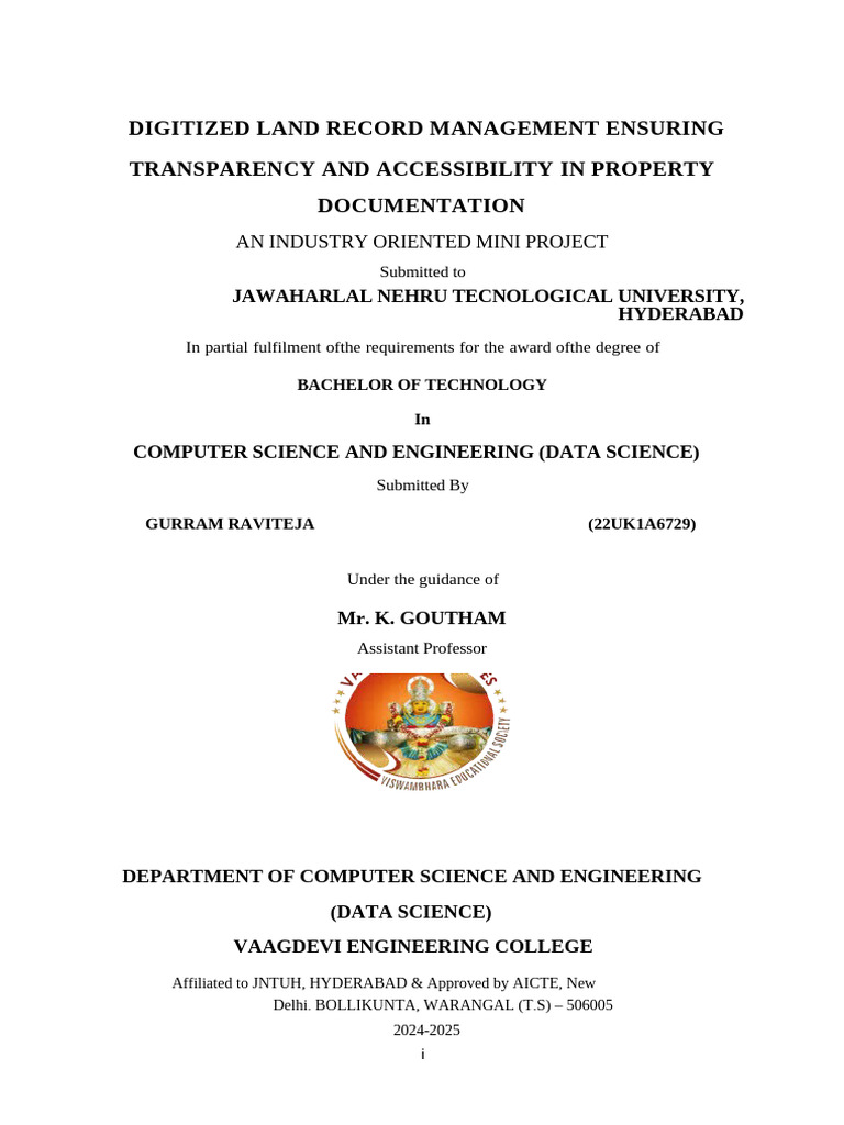 Digitized Land Record Management System | PDF | Unified Modeling ...