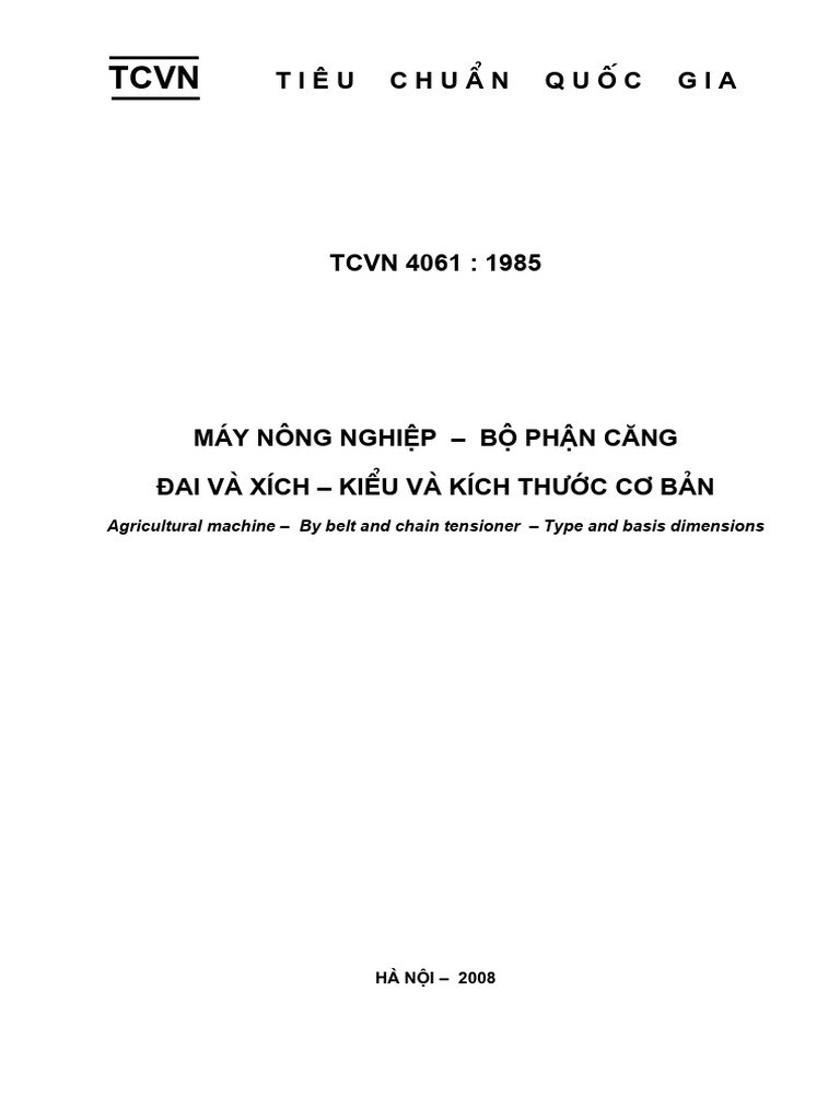 Tiêu Chuẩn Việt Nam-TCVN 4061 - 1985 | PDF