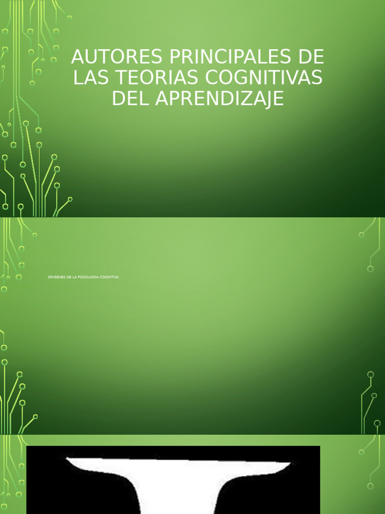 Autores Principales de Las Teorias Cognitivas Del Aprendizaje Hoy | PDF