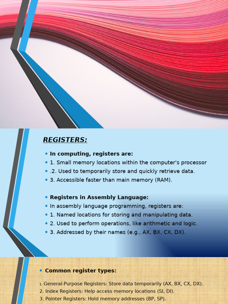 Understanding Computer Registers in Assembly | PDF | Pointer (Computer ...