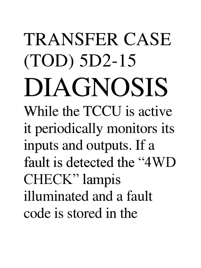 Transfer Case PDF Read Only Memory Random Access Memory