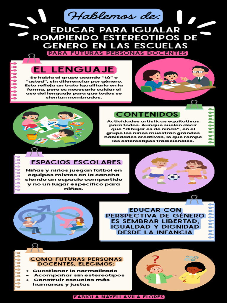 Rompiendo estereotipos de género en escuelas | PDF