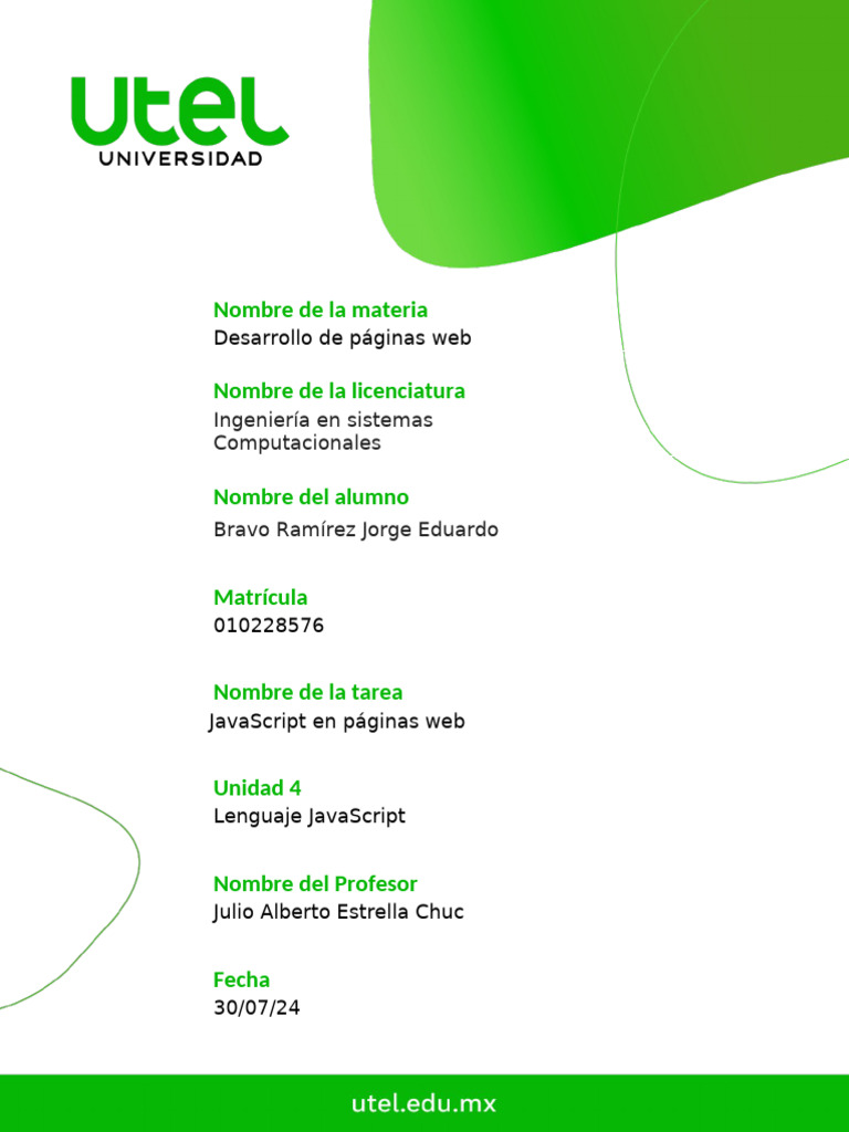 Actividad 4 | PDF | Script Java | Lenguaje de programación