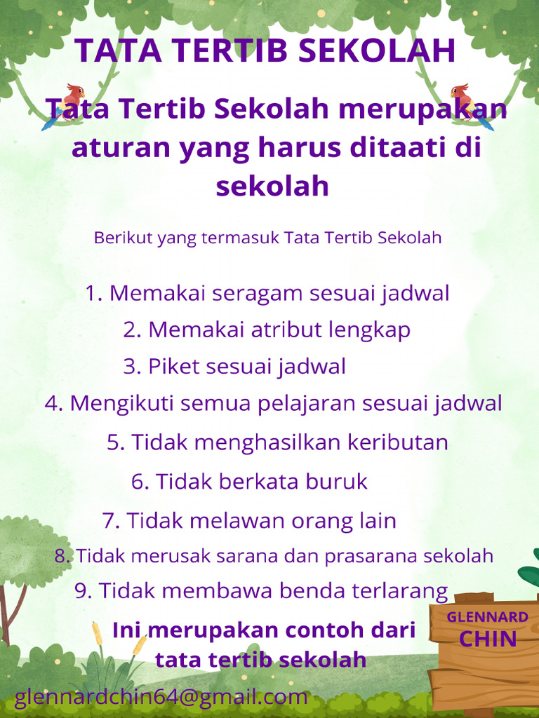 Tata Tertib Sekolah | PDF