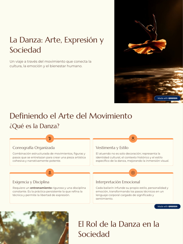 La Danza Arte Expresion y Sociedad | PDF | Bailes | Las emociones